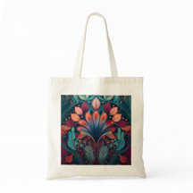 Tote Tasche mit Jugendstil-Design.