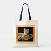 Tote Tasche mit Katzen als Katze (Rückseite)