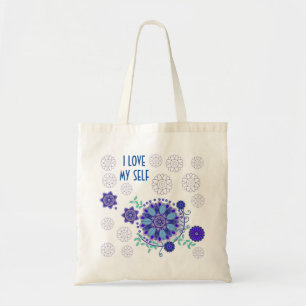 Tote Tasche mit kreativen Blume