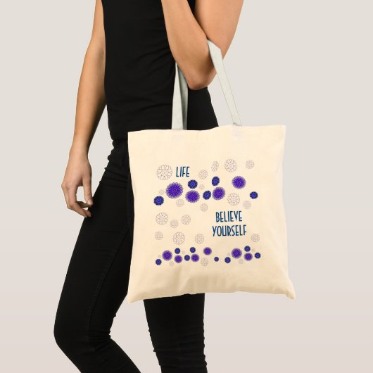 Tote Tasche mit kreativen Blume (Vorderseite (Produkt))