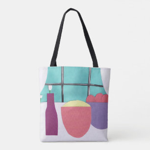 Tote Tasche mit Küchenecke