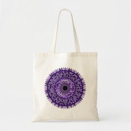 Tote Tasche mit lila Mandala-Design