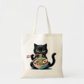 Tote Tasche mit Niedlichen Katzen geniessen Ramen (Vorne)