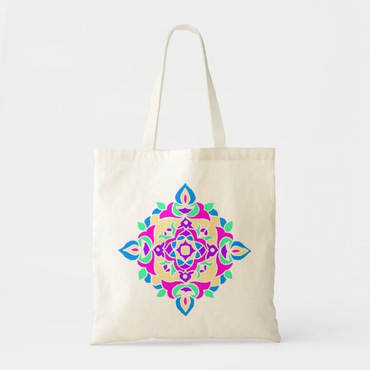 Tote Tasche mit Rangoli Muster (Vorne)