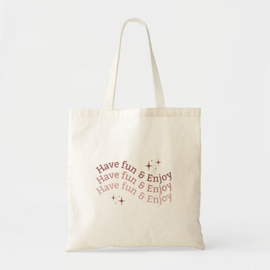 Tote Tasche mit Spaß & Spaß Design (Vorne)