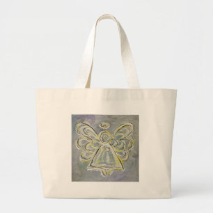 Tote Tasche mit weißem Angel