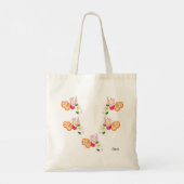 Tote Tasche: Mohnblüte Blume Tragetasche (Rückseite)