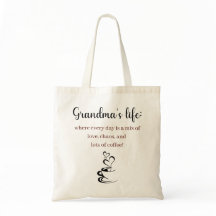 Tote Tasche - Oma's Life: Wo jeden Tag