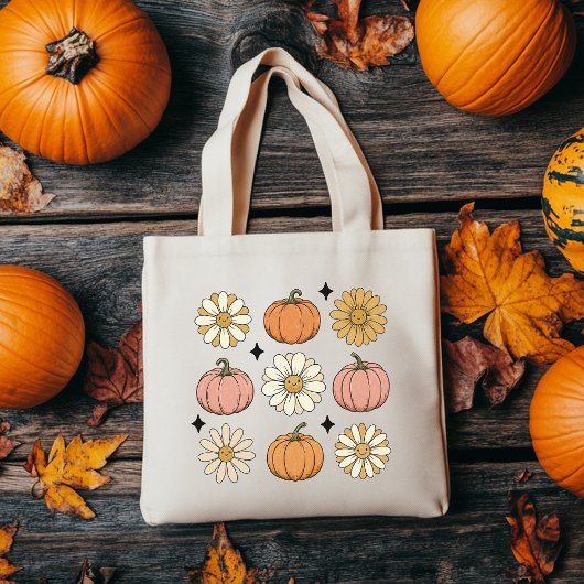Tote Tasche | Retro Pumpkin Blume Bag