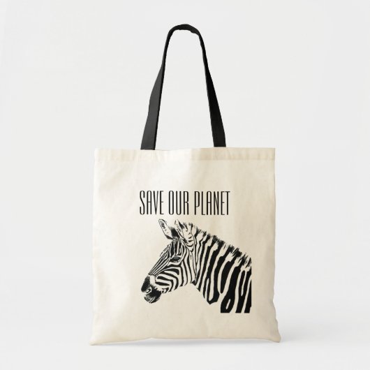 Tote Tasche - Rett unseres Planeten - Zebra (Vorne)