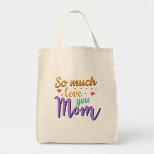 Tote Tasche, so viel Liebe Sie Mama Tragetasche (Vorne)
