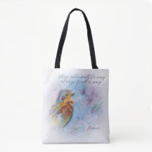 Tote Tasche "Songbird of Hope"