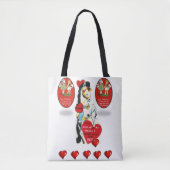 Tote Tasche Valentinstag Liebe Herzen (Vorderseite)