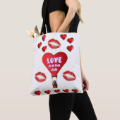Tote Tasche Valentinstag Liebe Herzen (Von Nahem)