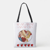 Tote Tasche Valentinstag Liebe Herzen (Rückseite)