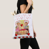 Tote Tasche Valentinstag Liebe Herzen (Von Nahem)