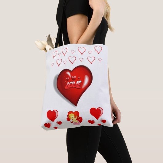 Tote Tasche Valentinstag Liebe Herzen (Von Nahem)