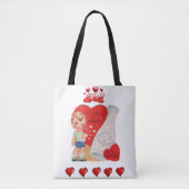 Tote Tasche Valentinstag Liebe Herzen (Vorderseite)