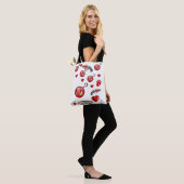 Tote Tasche Valentinstag Liebe Herzen (Am Model)