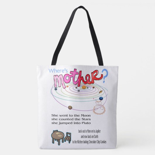 Tote Tasche Wo ist Mutter? (Vorderseite)