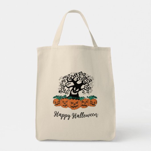 Tote Tasche zu Halloween (Rückseite)