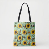 Tote-Tüten-Sonnenblumen Tasche (Vorderseite)