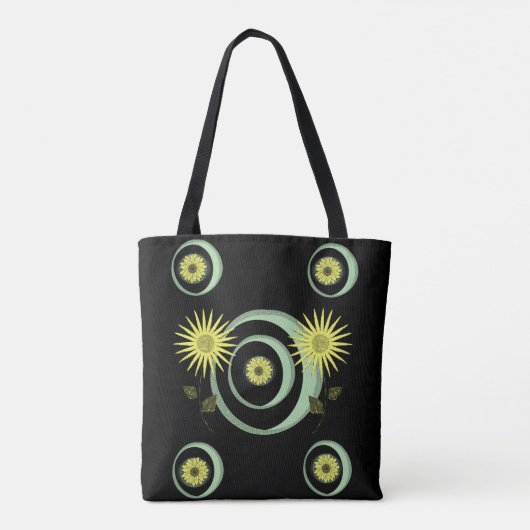 Tote-Tüten-Sonnenblumen Tasche (Rückseite)