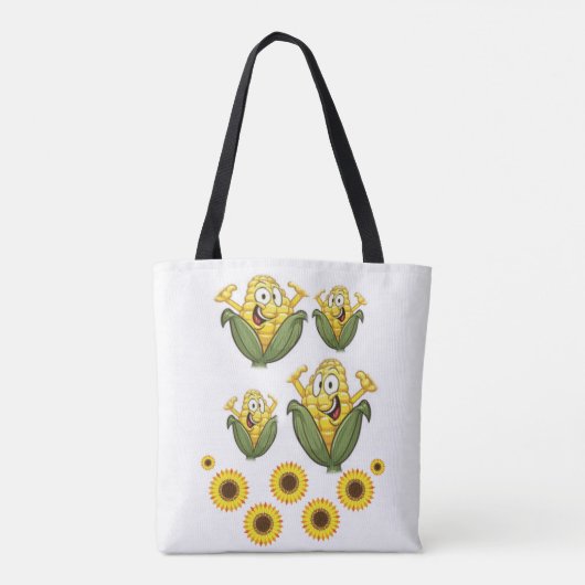 Tote-Tüten-Sonnenblumen Tasche (Rückseite)