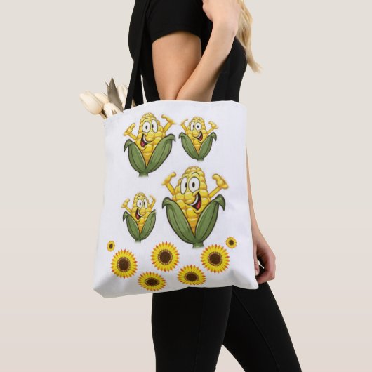 Tote-Tüten-Sonnenblumen Tasche (Von Nahem)