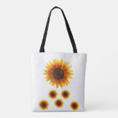 Tote-Tüten-Sonnenblumen Tasche (Rückseite)