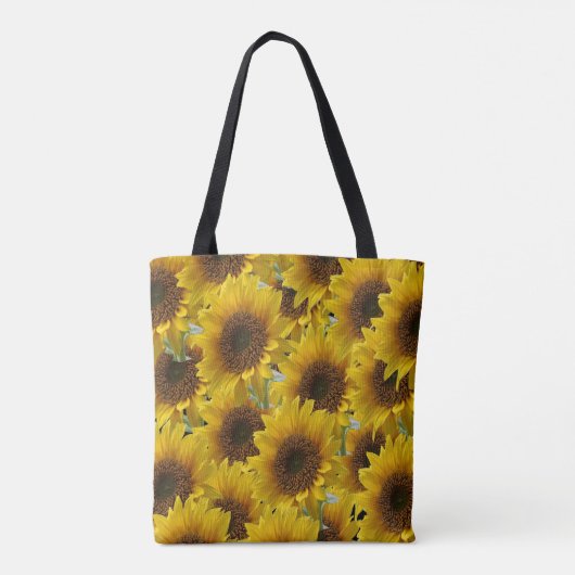 Tote-Tüten-Sonnenblumen Tasche (Rückseite)