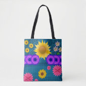 Tote-Tüten-Sonnenblumen Tasche (Vorderseite)