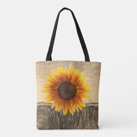 Tote-Tüten-Sonnenblumen Tasche (Rückseite)