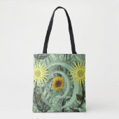 Tote-Tüten-Sonnenblumen Tasche (Vorderseite)