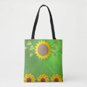 Tote-Tüten-Sonnenblumen Tasche (Vorderseite)