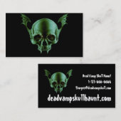 Tote Vamp-Schädel-Visitenkarte Visitenkarte (Vorne/Hinten)