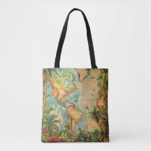 Tote-vintage-atlas-Kollektion Tote Bag