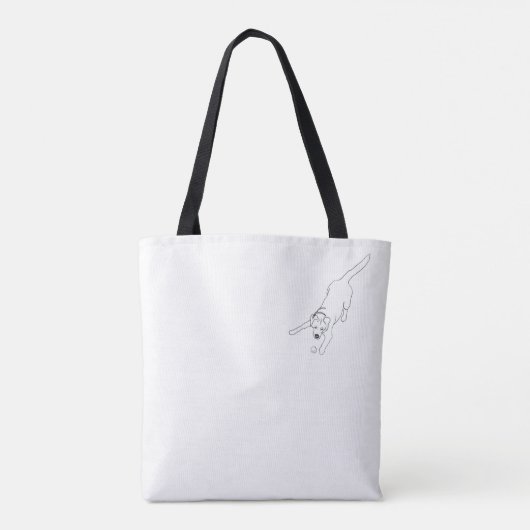 Tote with illustrations from Dog Days. Tasche (Rückseite)