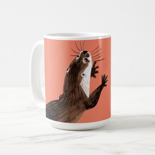 Totem amblonyx otter kaffeetasse (Vorderseite Links)