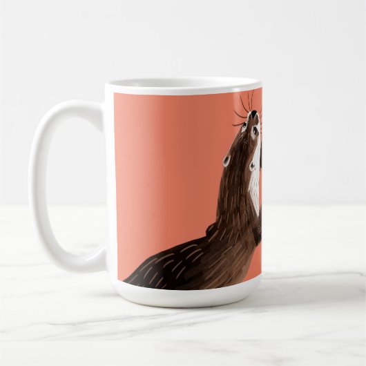 Totem amblonyx otter kaffeetasse (Links)