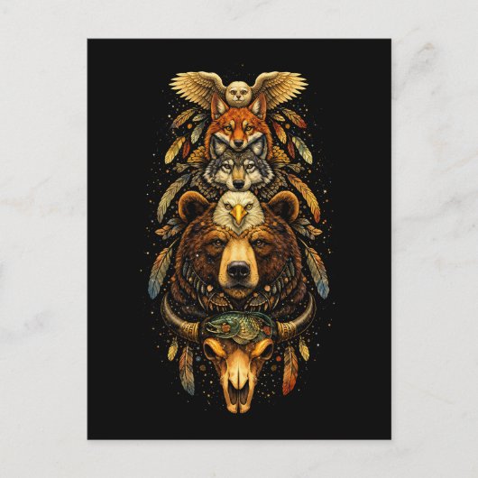 Totem Ascendant Postkarte (Vorderseite)