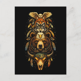 Totem-Aufstieg Postkarte