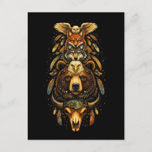 Totem-Aufstieg Postkarte