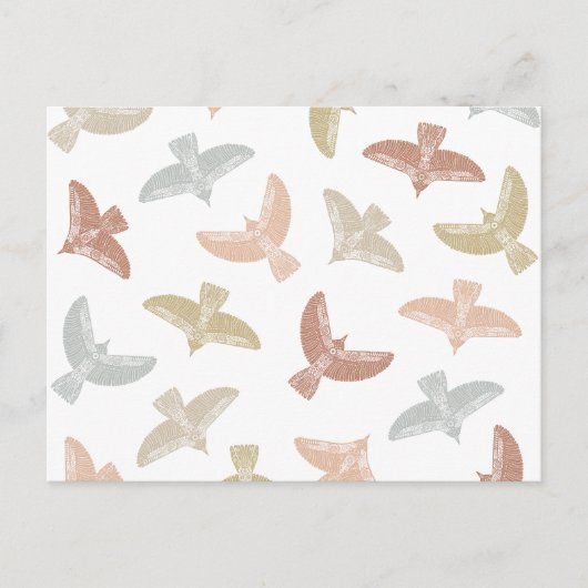 Totem Birds Folk Postkarte (Vorderseite)