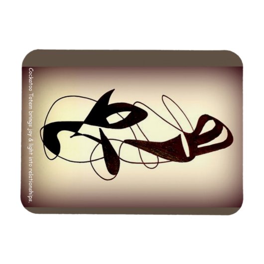 Totem der Kakadose Magnet (Horizontal)