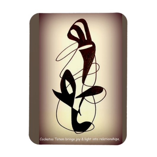 Totem der Kakadose Magnet (Vertikal)