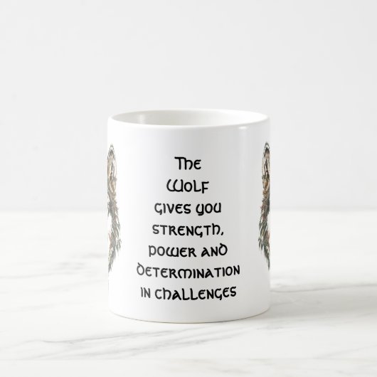 Totem der Wolfe, Geisterhandbuch Inspiration Kaffeetasse (Mittel)