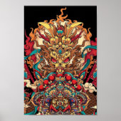 Totem des chinesischen Drachen, Tätowierkunst Poster (Vorne)
