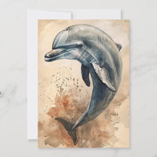 Totem des Delphins Feiertagskarte (Vorderseite)