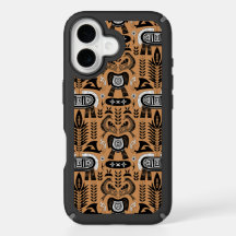 Totem des Kulturerbes - Muster für afrikanische St